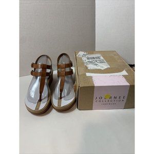 Journee Collection Footwear Woman's Bianca Sandal Size 8.5 New In Box